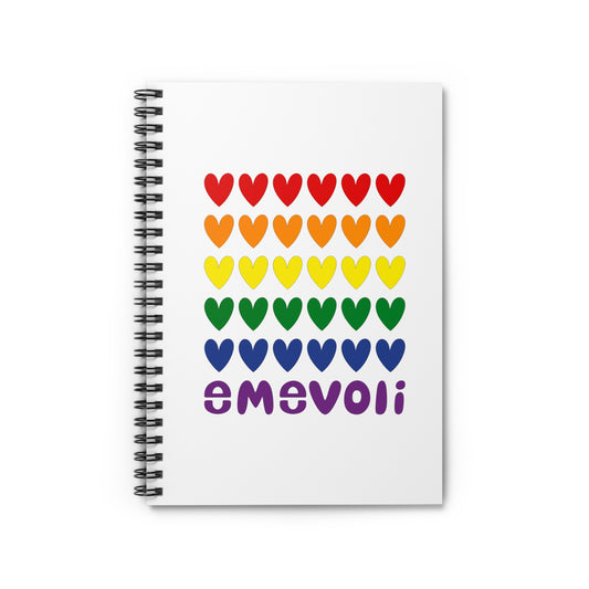 emevoli | Spiral Notebook | Pride Flag Colors