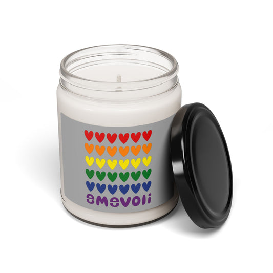 emevoli | Scented Soy Candle | 9 oz | Pride Flag Colors