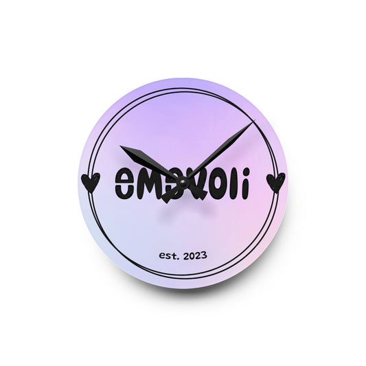 emevoli Logo | Acrylic Wall Clock