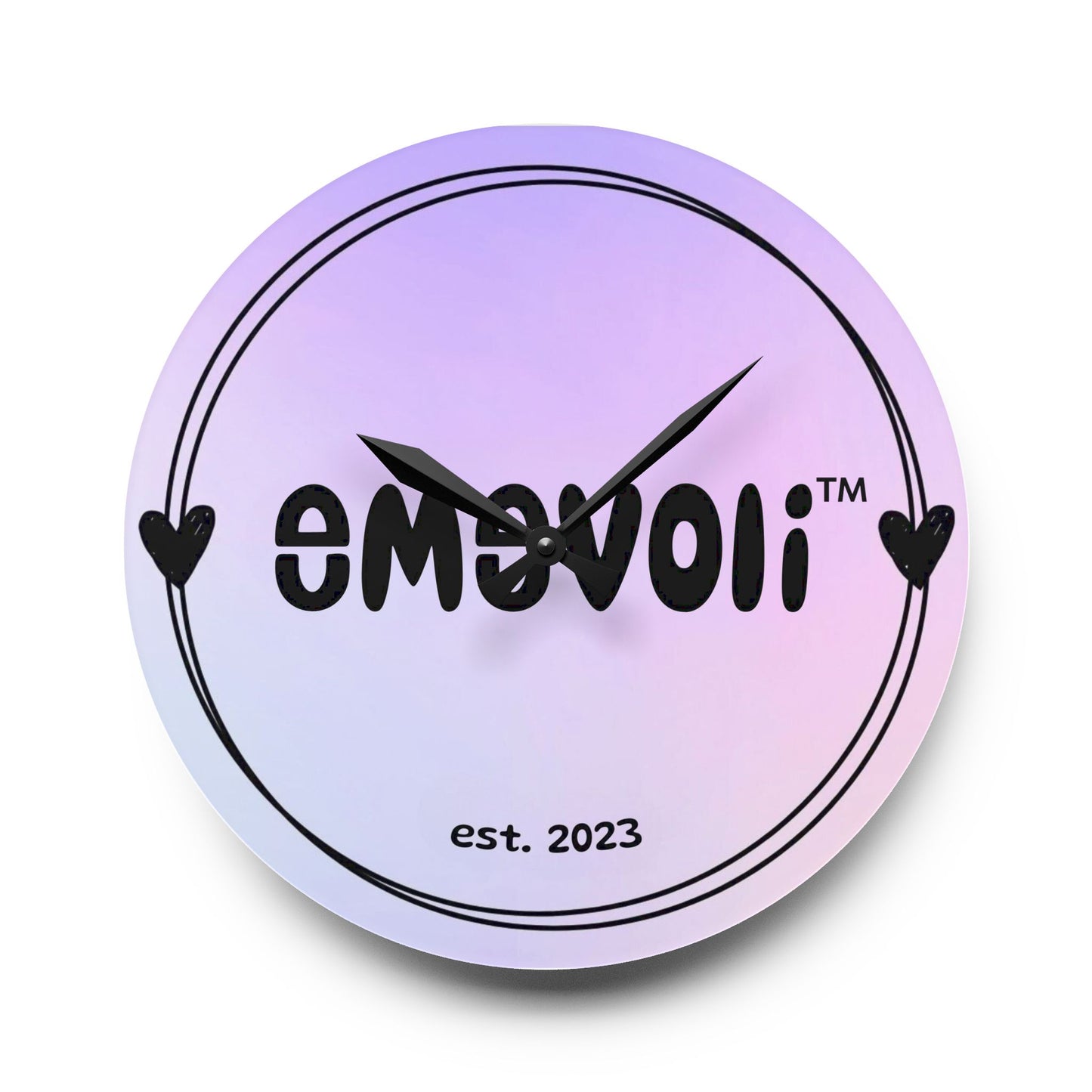 emevoli Logo | Acrylic Wall Clock