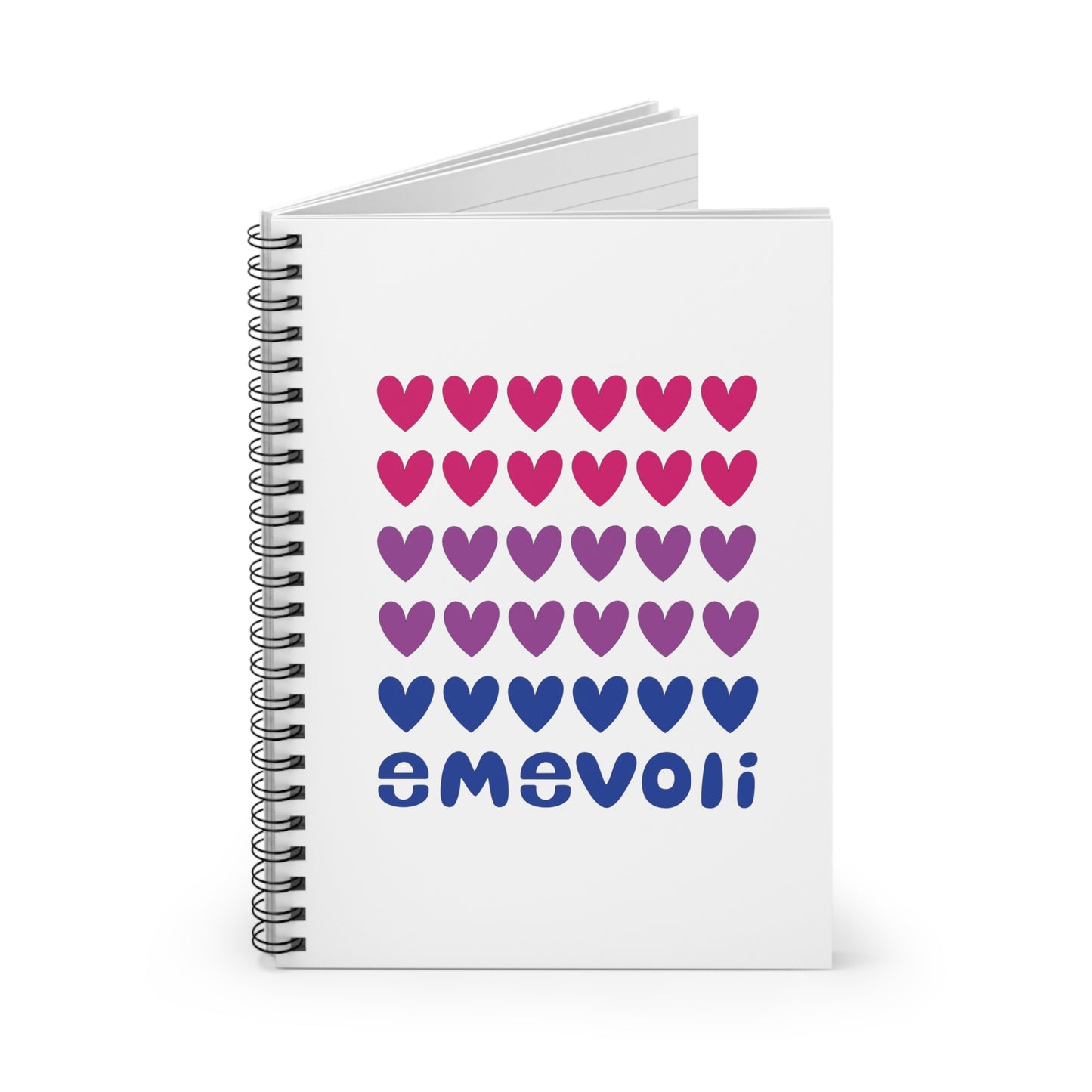 emevoli | Spiral Notebook | Bisexual Flag Colors