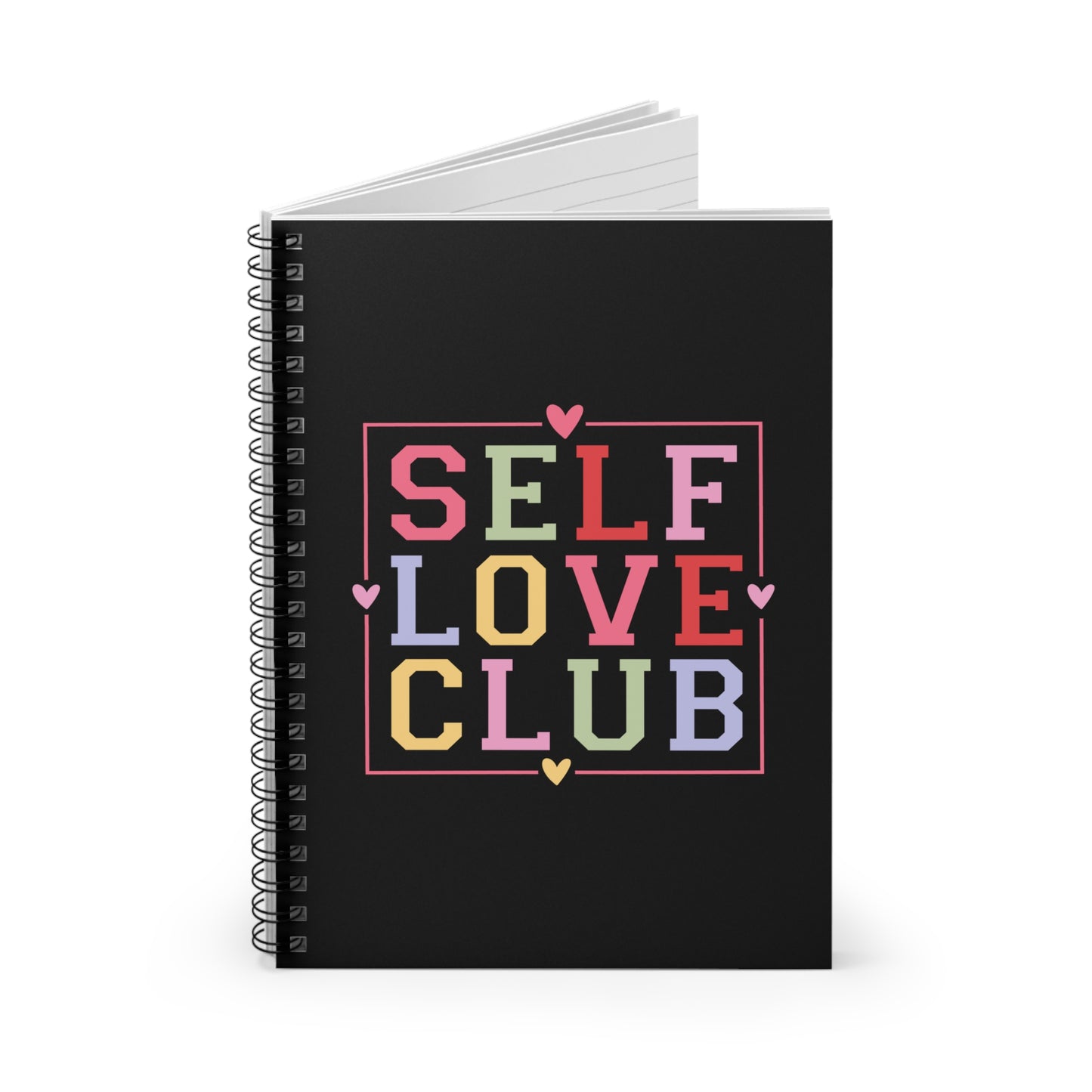 Self Love Club | Black Spiral Notebook