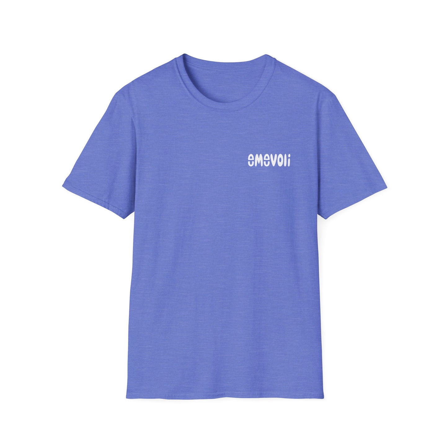 emevoli | Unisex Softstyle T-Shirt | Text - Pocket Area