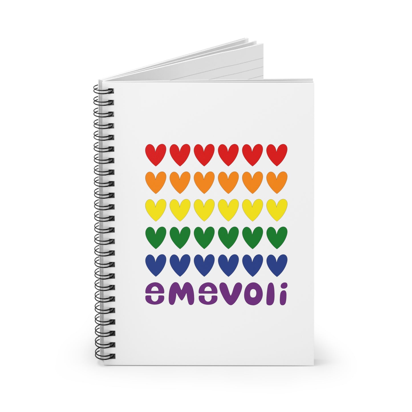 emevoli | Spiral Notebook | Pride Flag Colors