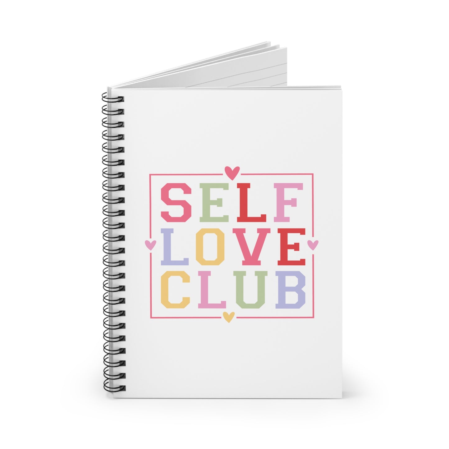 Self Love Club | White Spiral Notebook