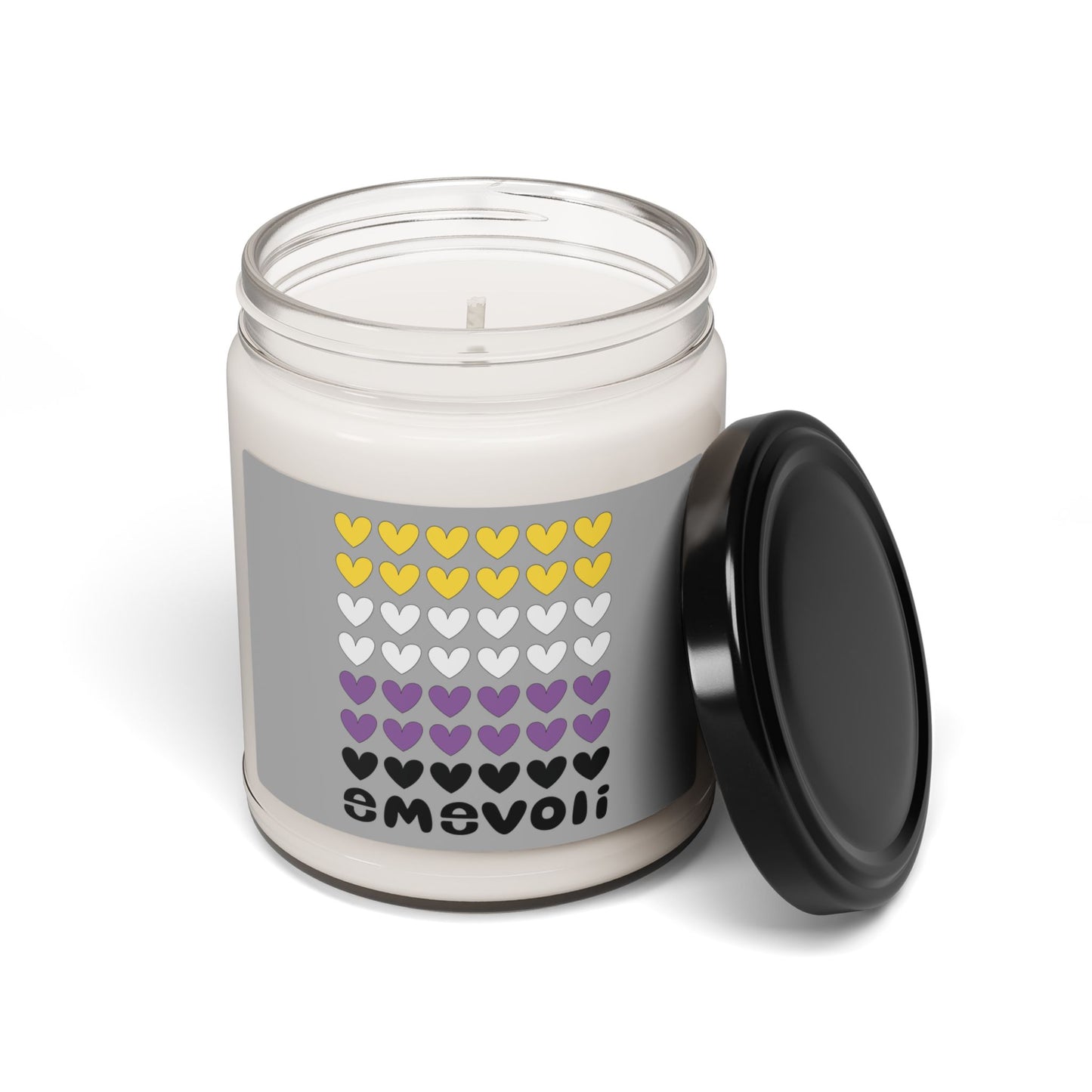 emevoli | Scented Soy Candle | 9oz. | NonBinary Flag Colors