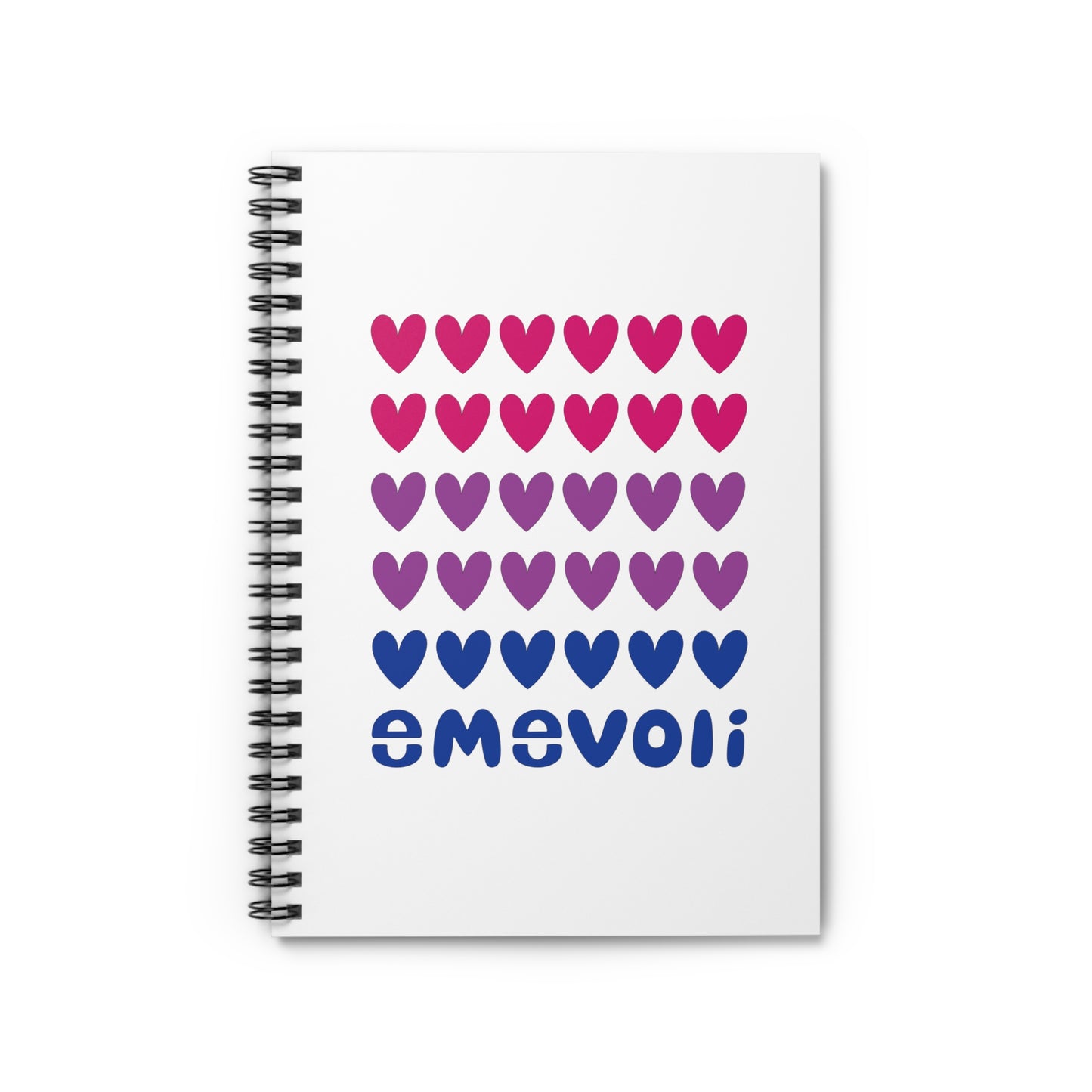 emevoli | Spiral Notebook | Bisexual Flag Colors