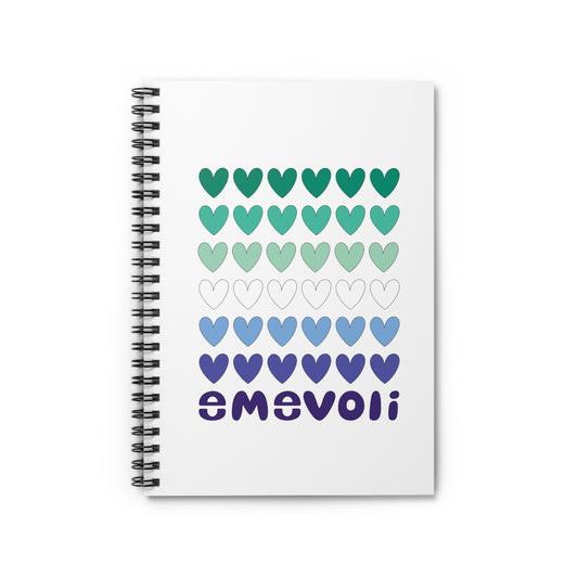 emevoli | Spiral Notebook | Gay Men's Flag Colors