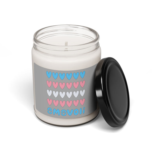 emevoli | Scented Soy Candle | 9oz | Trans Flag Colors