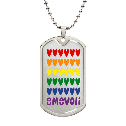 Dog Tag Pride Colors with emevoli