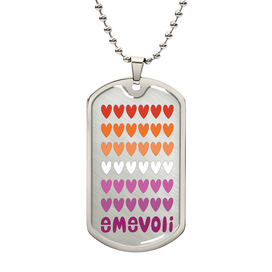 Dog Tag Lesbian Colors with emevoli