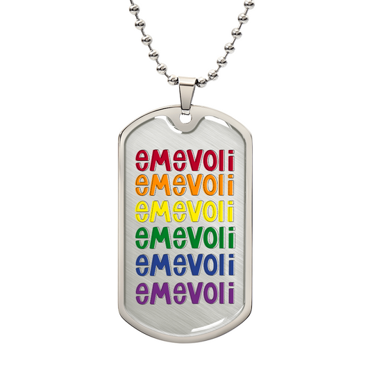 Dog Tag Rainbow Rows emevoli