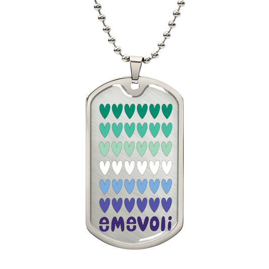 Dog Tag Gay Men's Flag Colors with emevoli