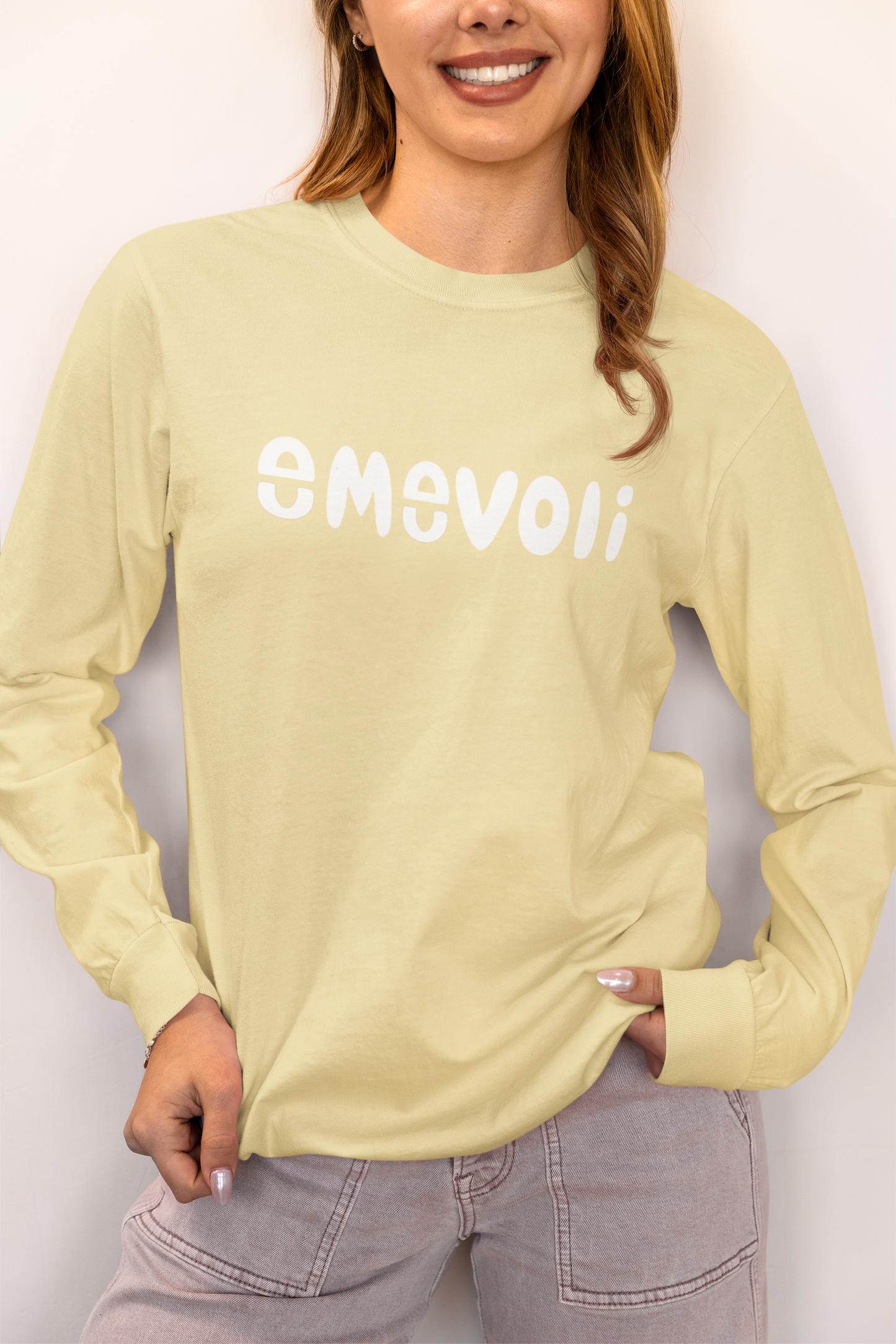 emevoli | Unisex | Garment-dyed Long Sleeve T-Shirt