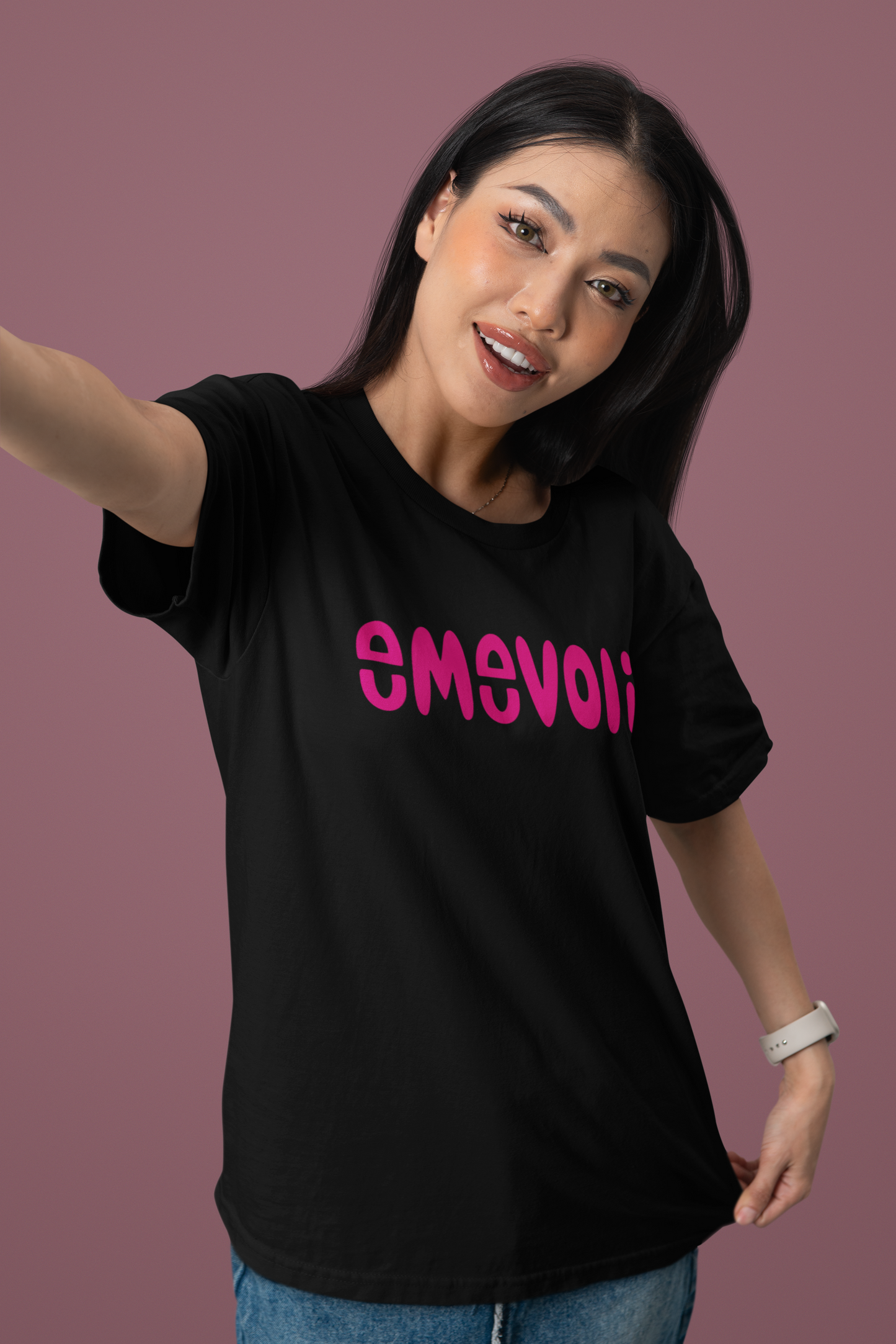 emevoli | Pink Text | Adult Unisex T-Shirt