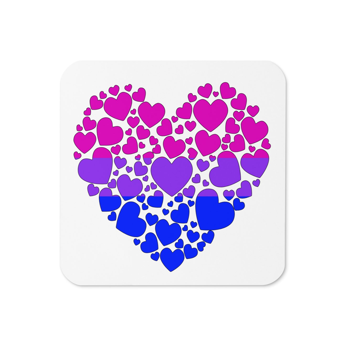 Bisexual Flag Colors | Cork-back Coaster