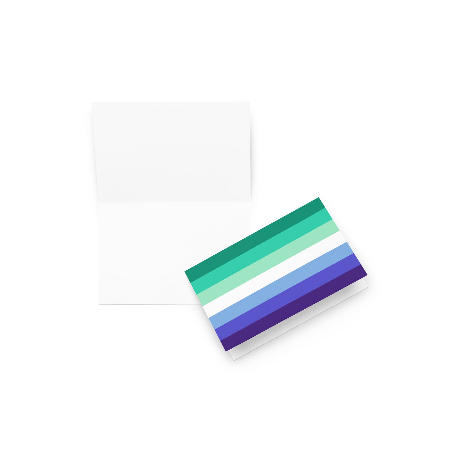 Gay Men's Flag | Blank Inside | Greeting card