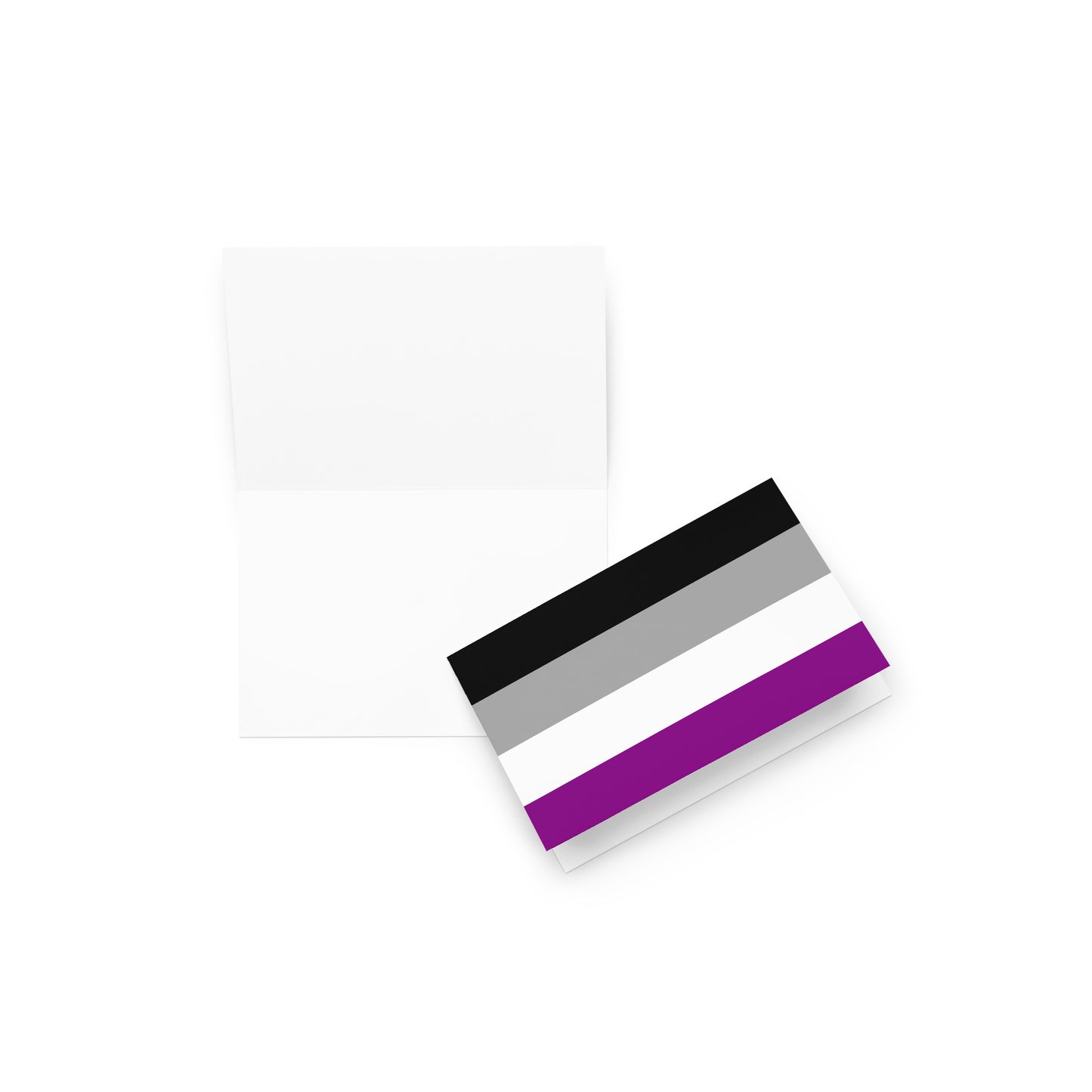 Asexual Flag | Blank Inside | Greeting card