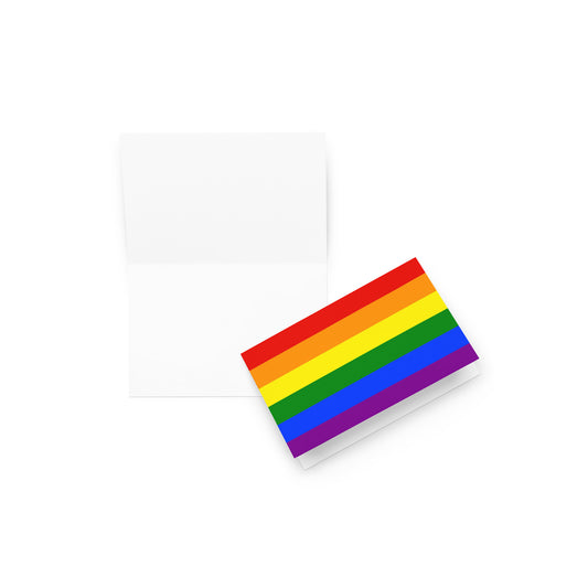 Pride Flag | Blank Inside | Greeting card