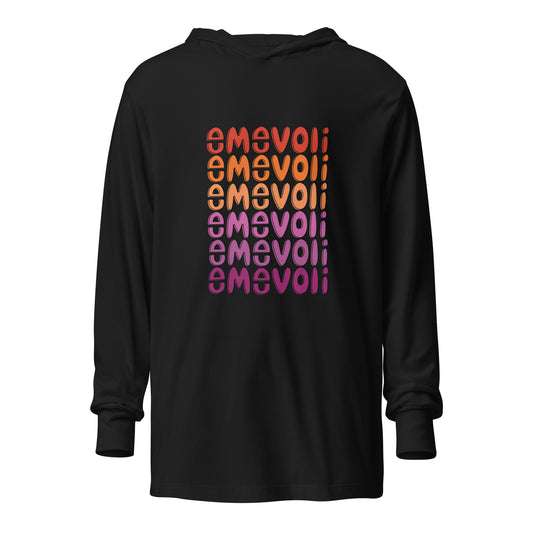 emevoli | LESBIAN Colors | Hooded Long-Sleeve Tee