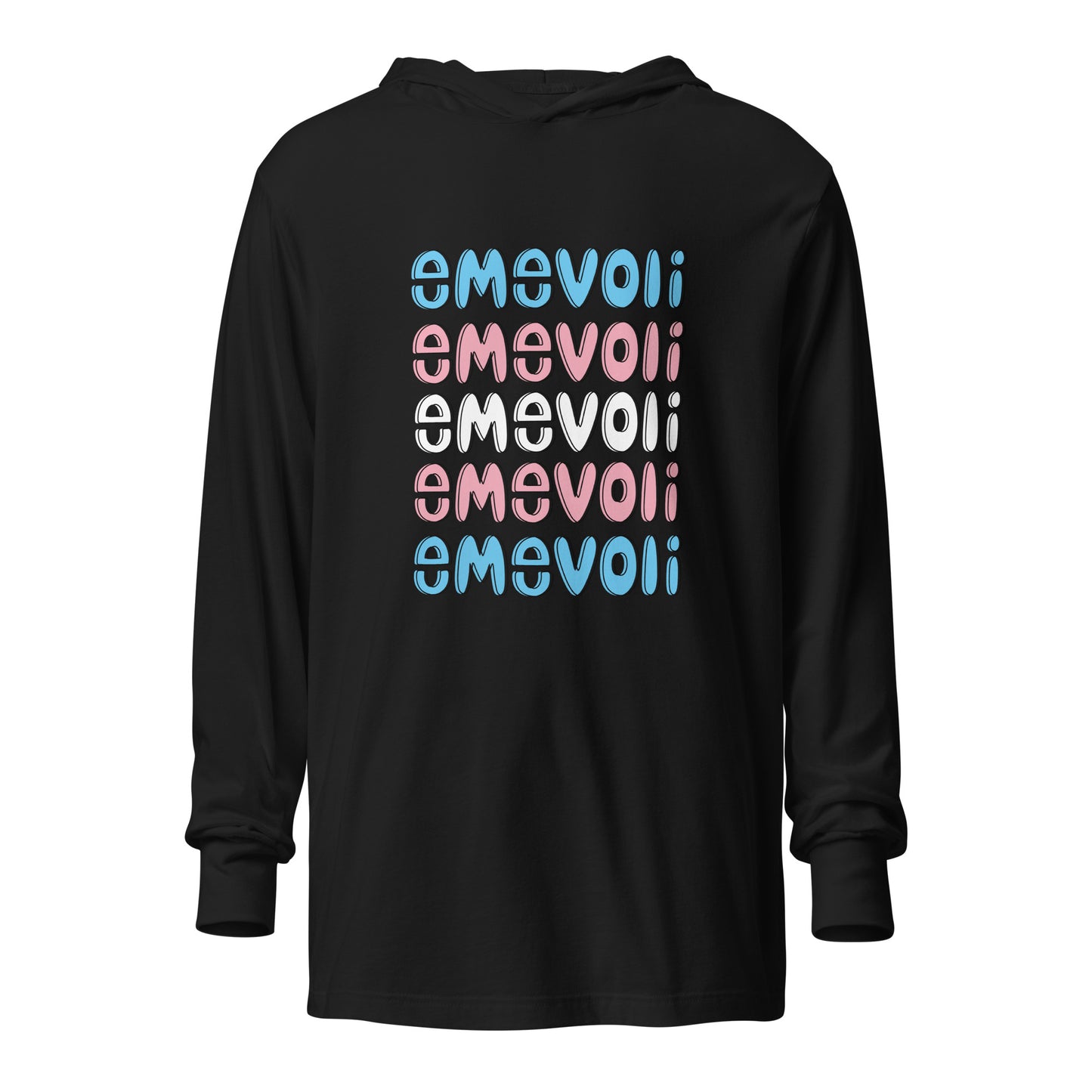 emevoli | Trans Colors | Unisex | Hooded Long-Sleeve Tee