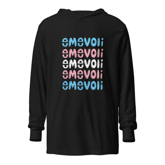 emevoli | Trans Colors | Unisex | Hooded Long-Sleeve Tee