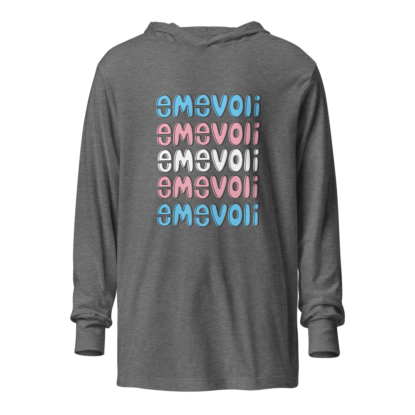 emevoli | Trans Colors | Unisex | Hooded Long-Sleeve Tee