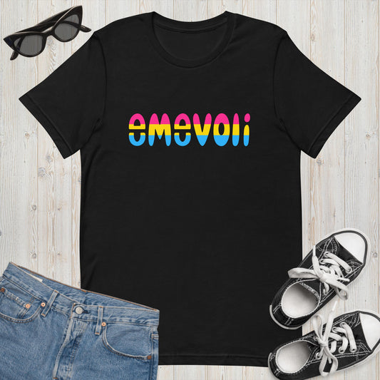 emevoli | Pansexual Flag Colors | Unisex t-shirt