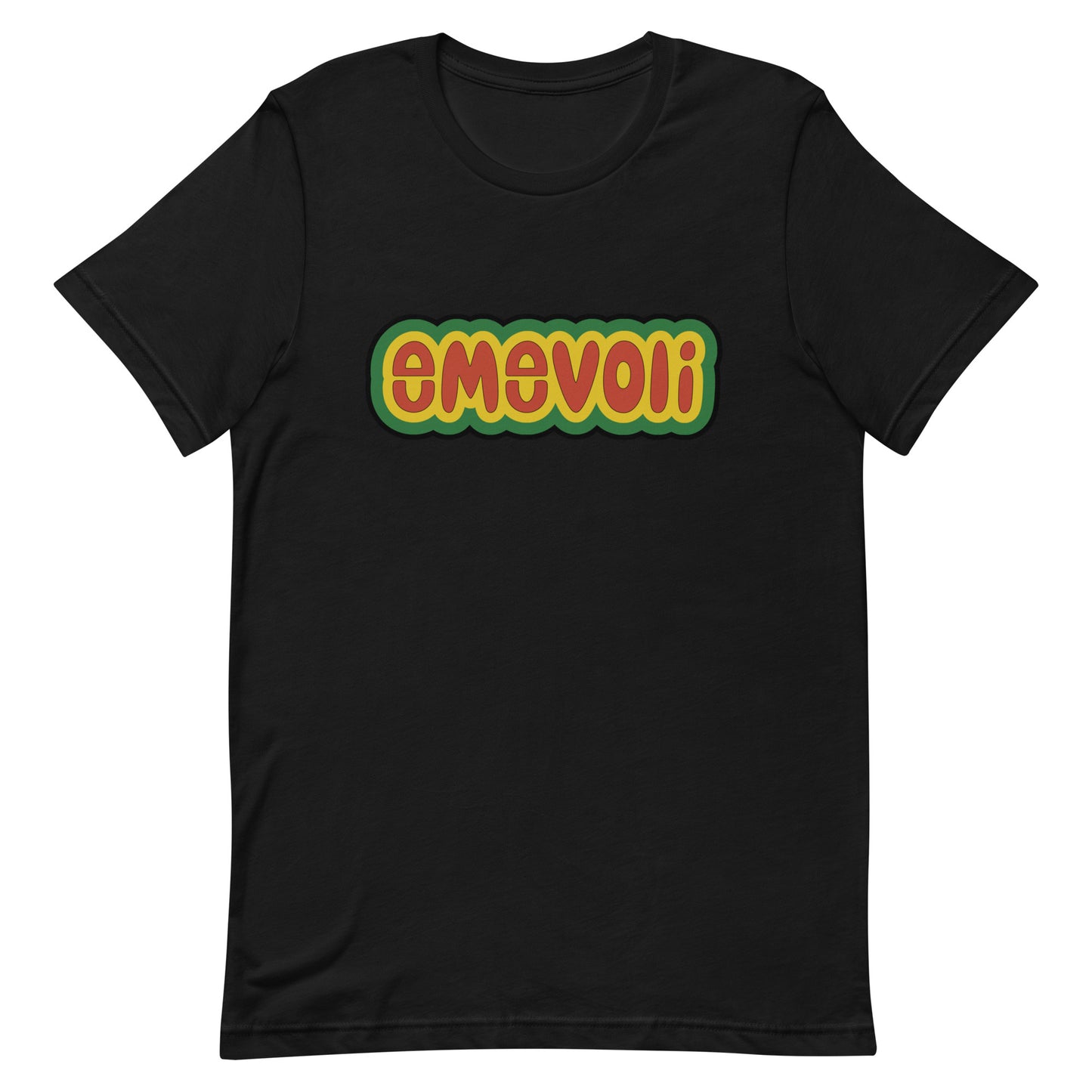 emevoli | Juneteenth Colors | Bubble Letters | Unisex t-shirt