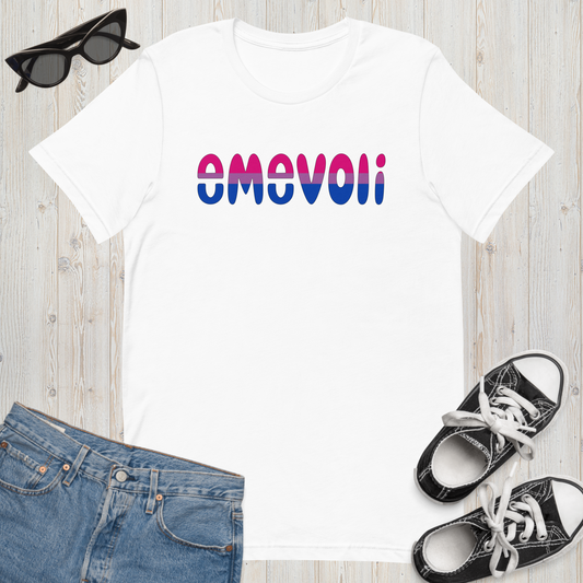 emevoli | Bisexual Flag Colors | Unisex t-shirt