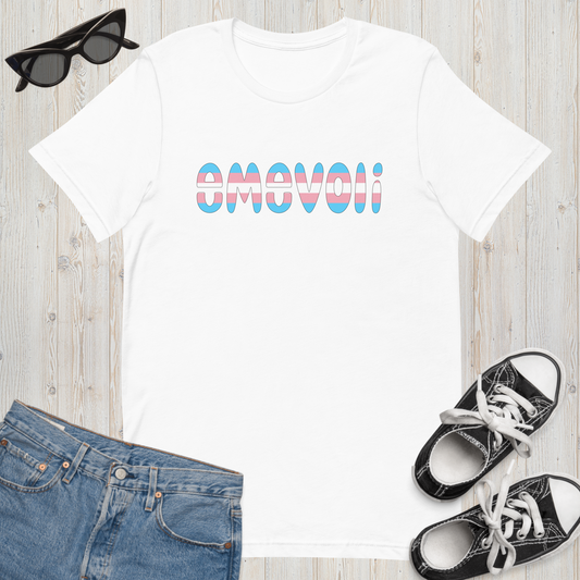 emevoli | Trans Flag Colors | Unisex t-shirt