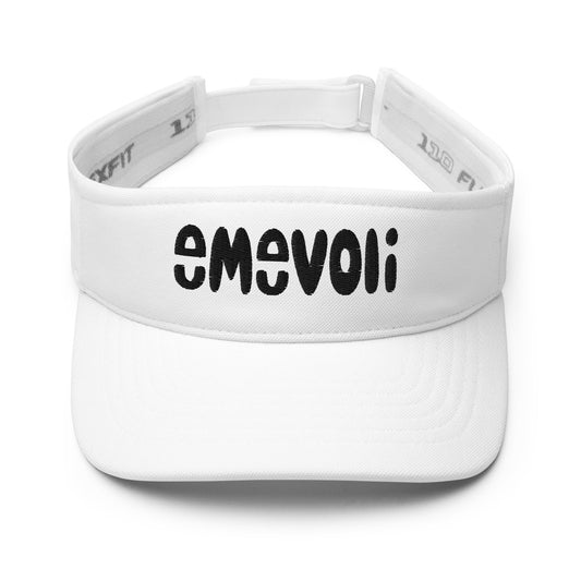 emevoli | Black Text | White Visor