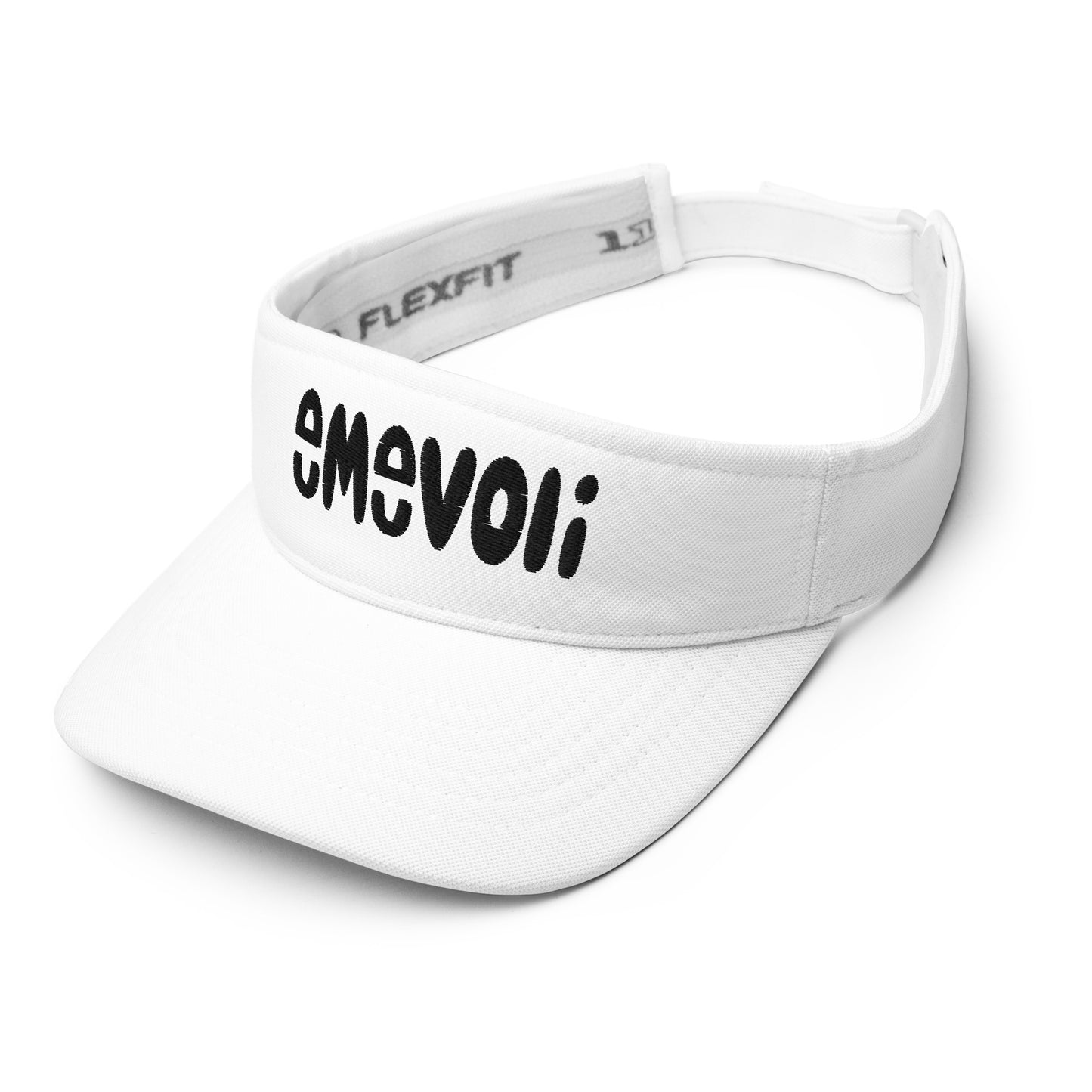 emevoli | Black Text | White Visor