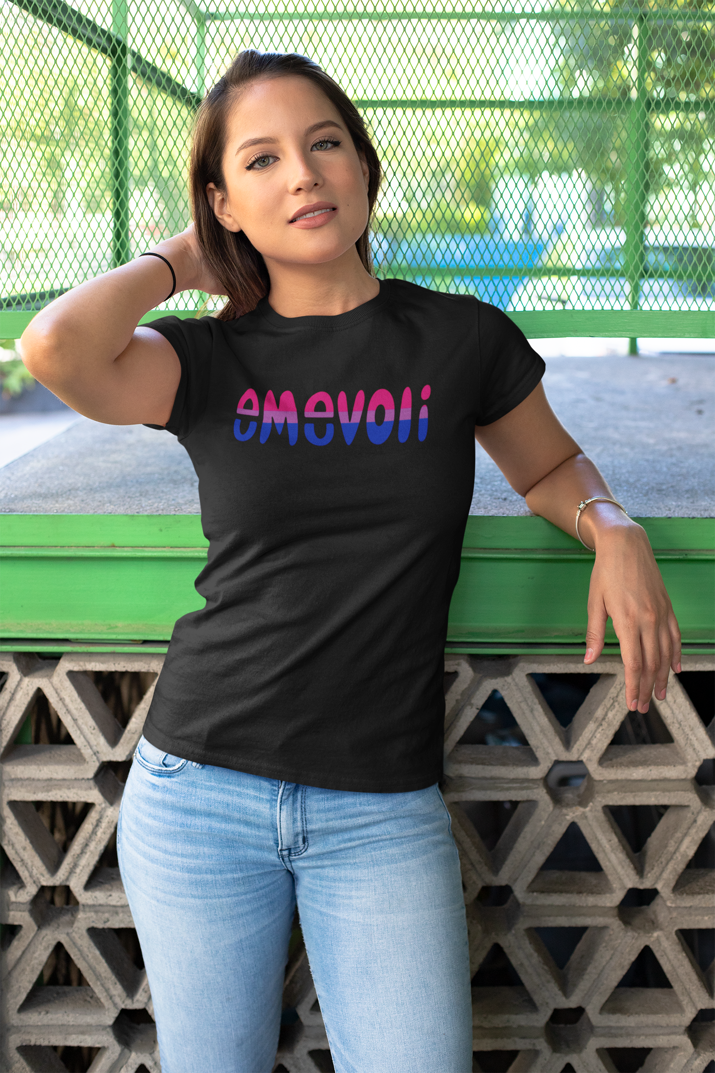 emevoli | Bisexual Flag Colors | Unisex t-shirt