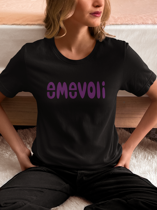 emevoli | Purple Text | Adult Unisex T-Shirt