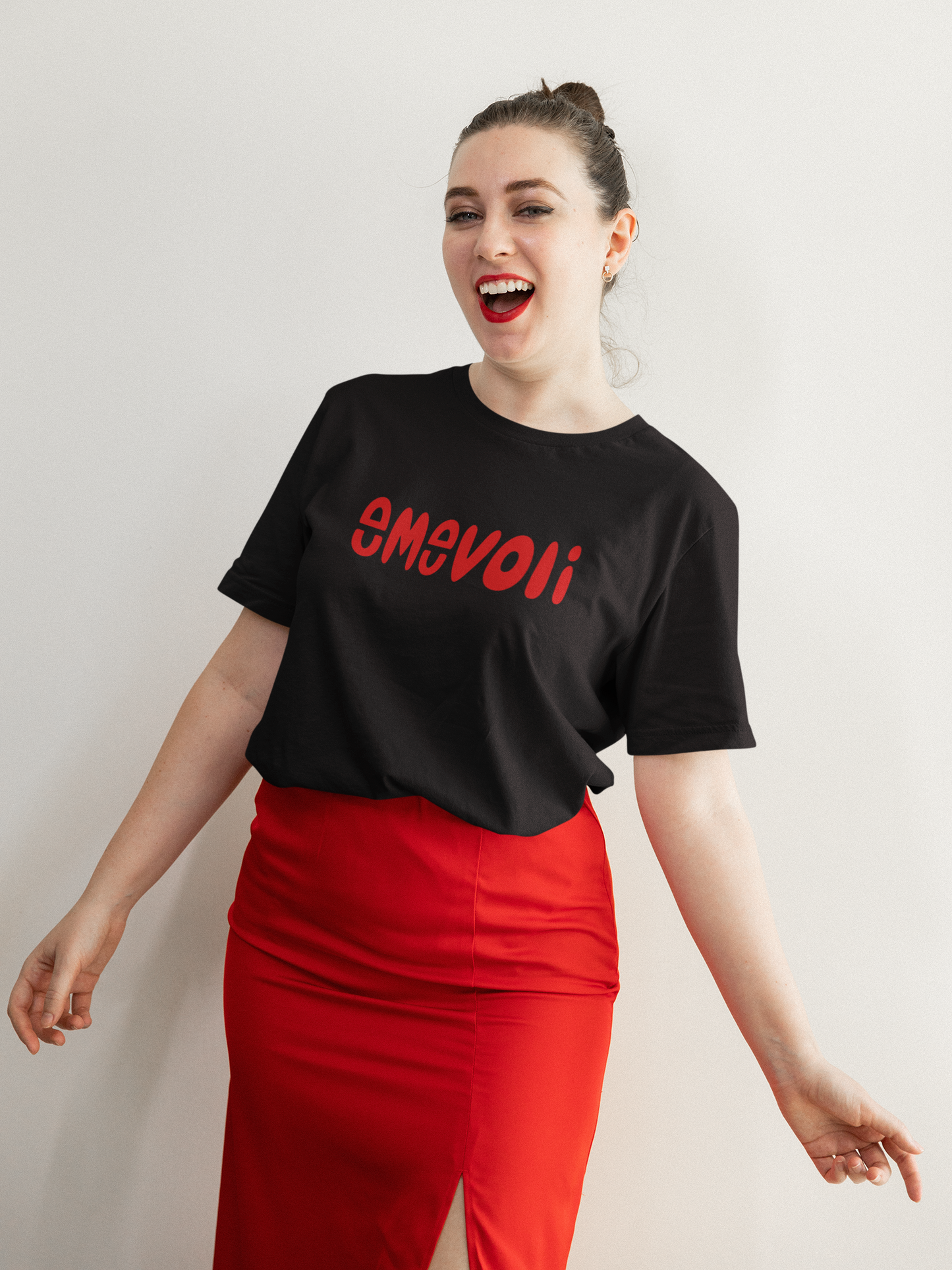 emevoli | Red Text | Adult Unisex T-Shirt