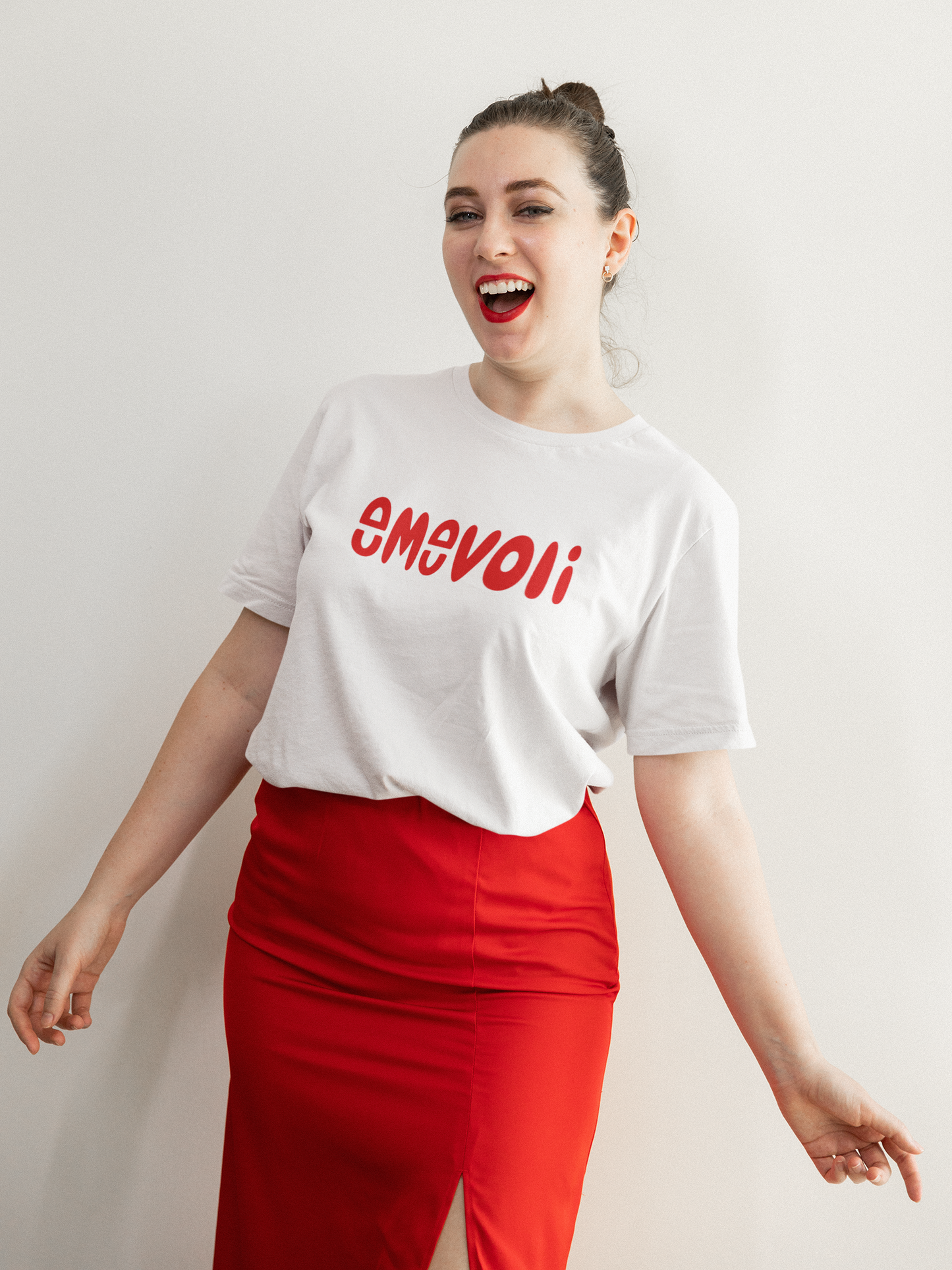 emevoli | Red Text | Adult Unisex T-Shirt