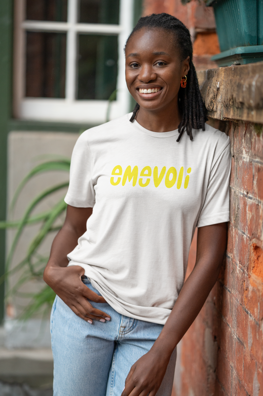 emevoli | Yellow Text | Adult Unisex T-Shirt