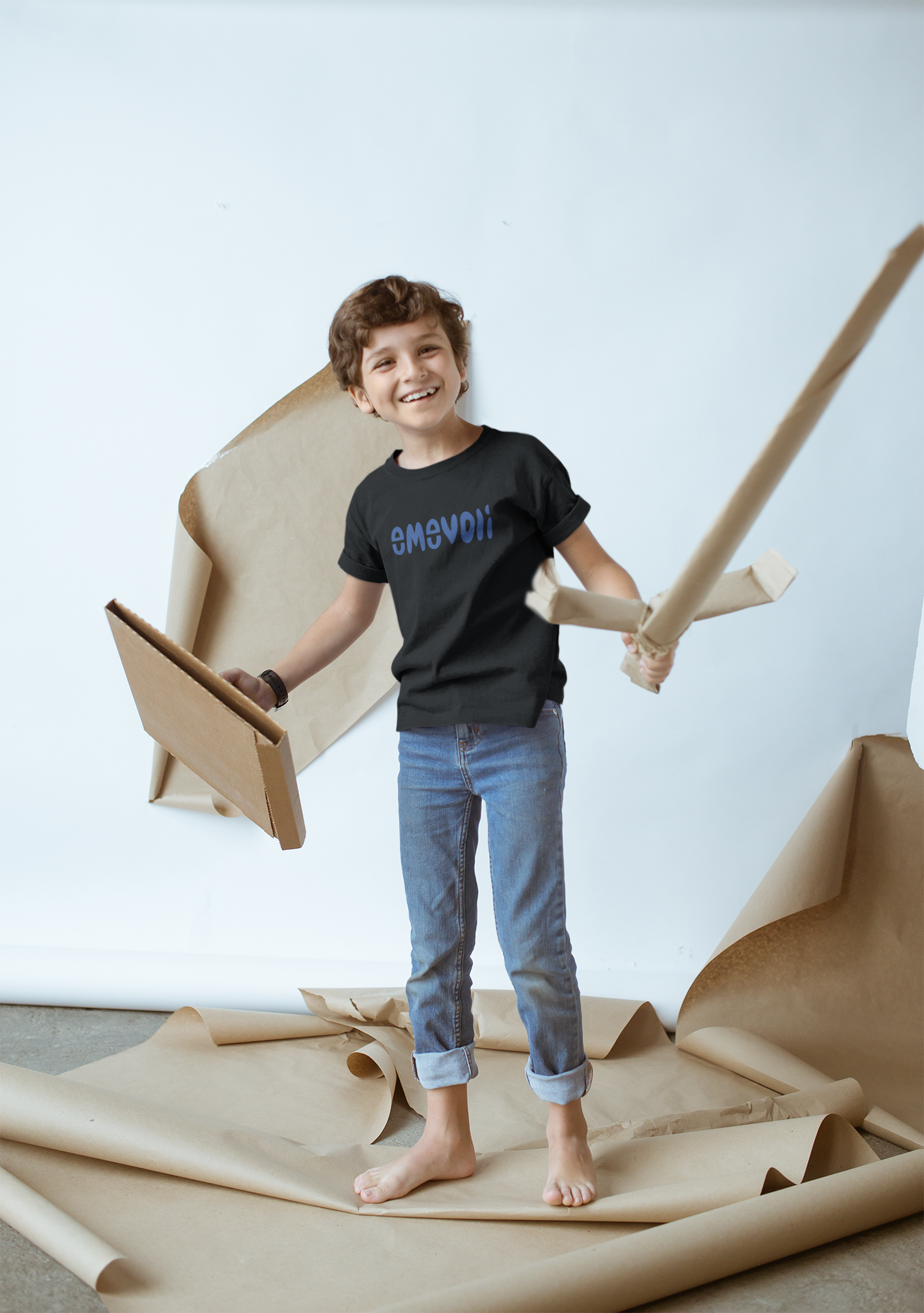 emevoli | Blue Text | T-Shirt | Youth
