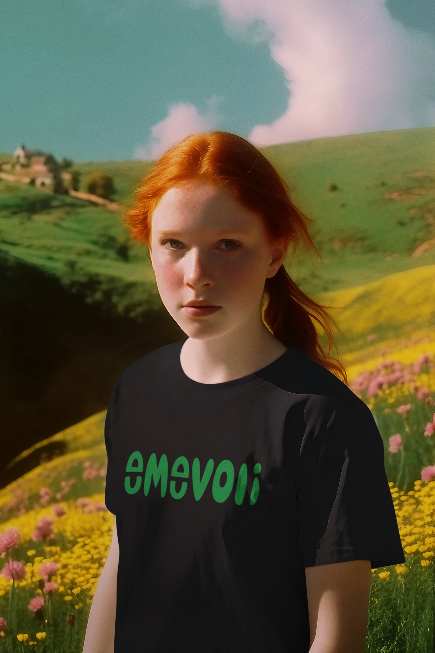emevoli | Green Text | T-Shirt | Youth