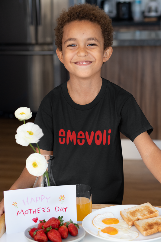 emevoli | Red Text | T-Shirt | Youth