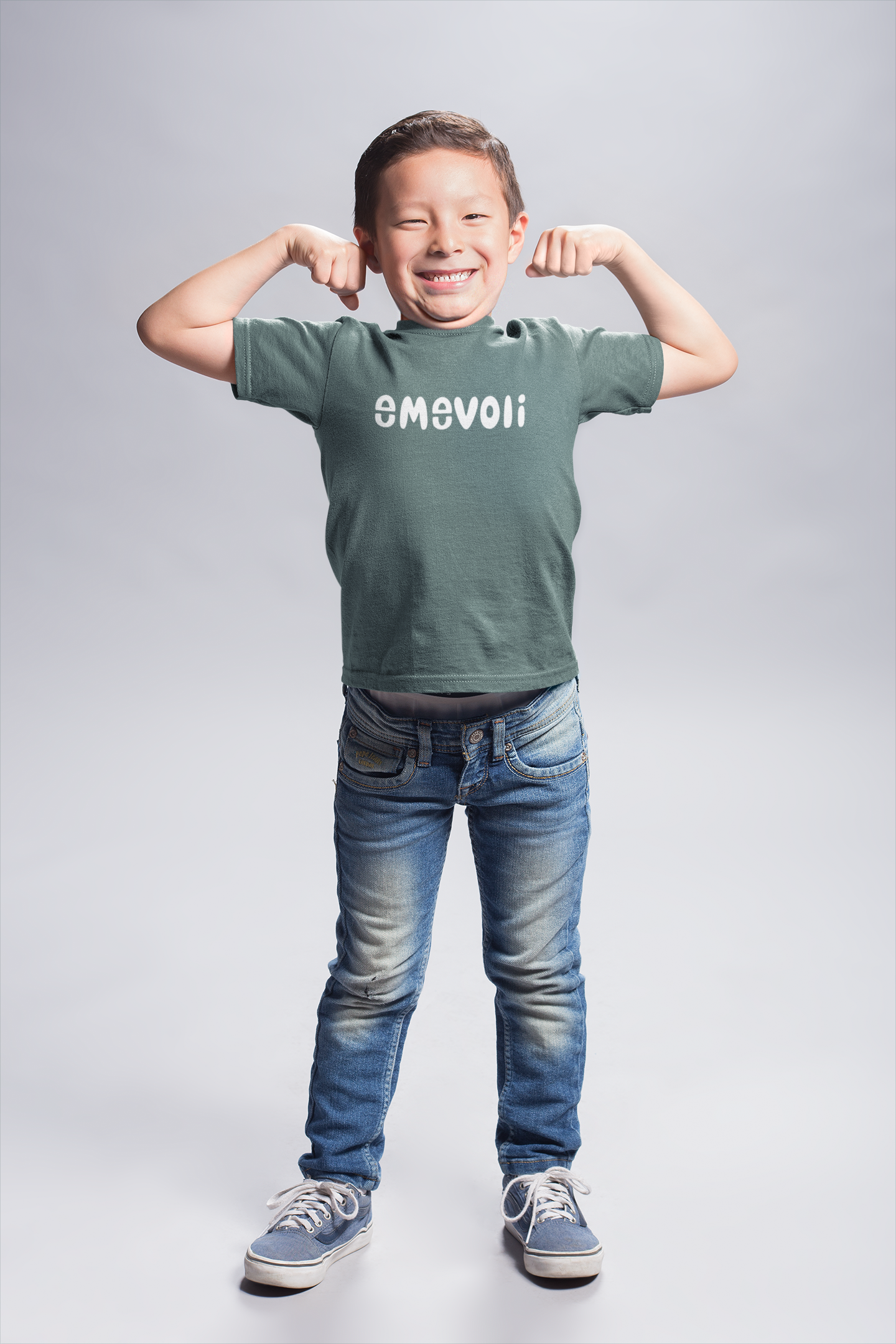 emevoli | White Text | T-Shirt | Youth