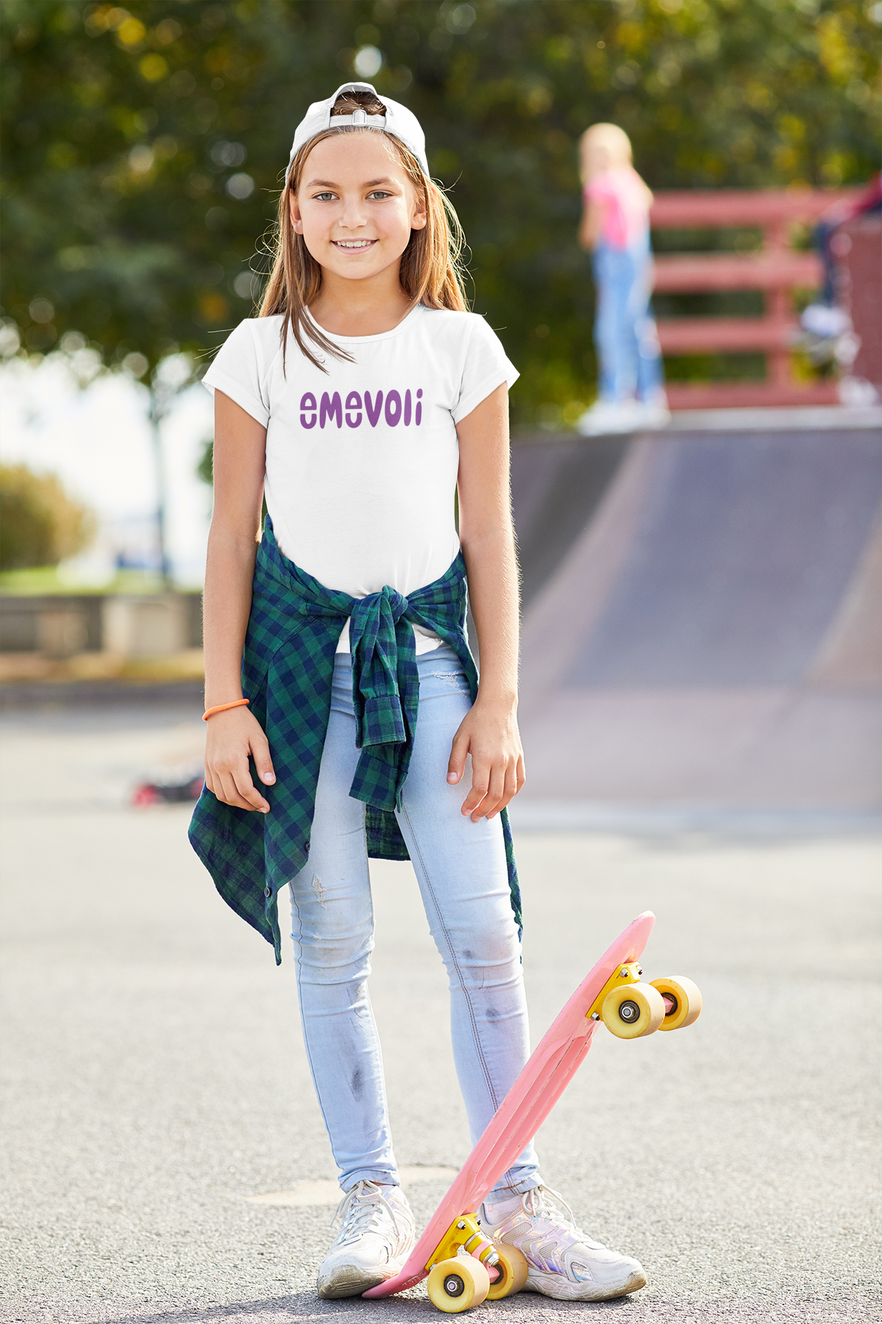 emevoli | Purple Text | T-Shirt | Youth