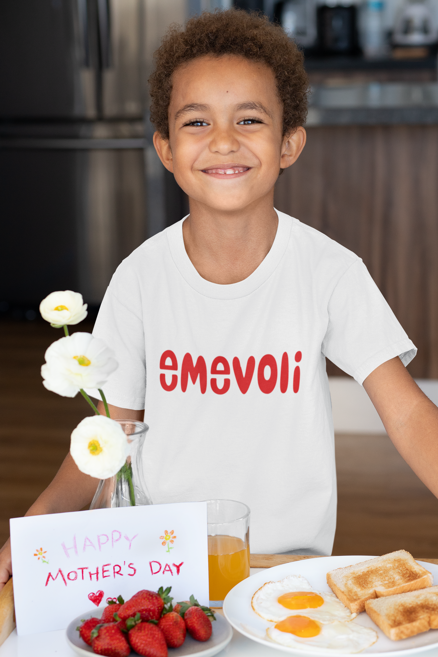 emevoli | Red Text | T-Shirt | Youth