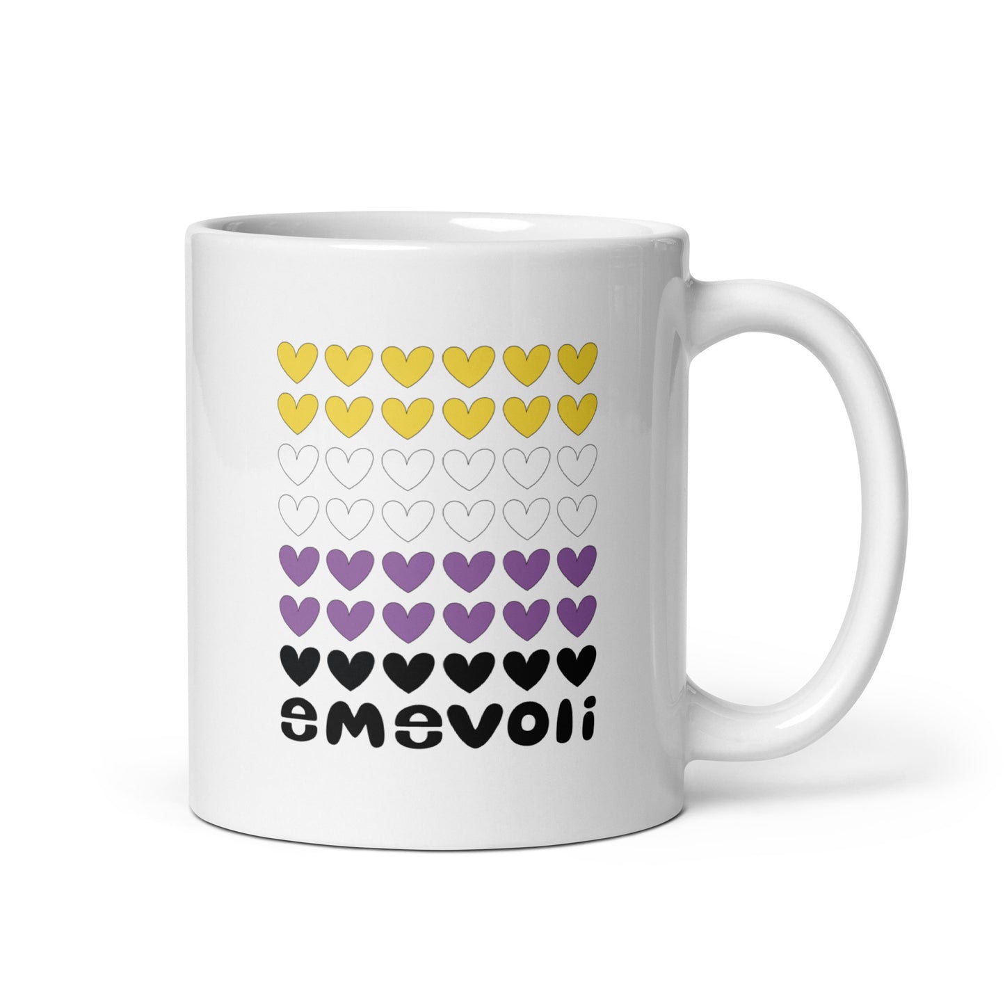 emevoli | Mug | NonBinary Flag Colors