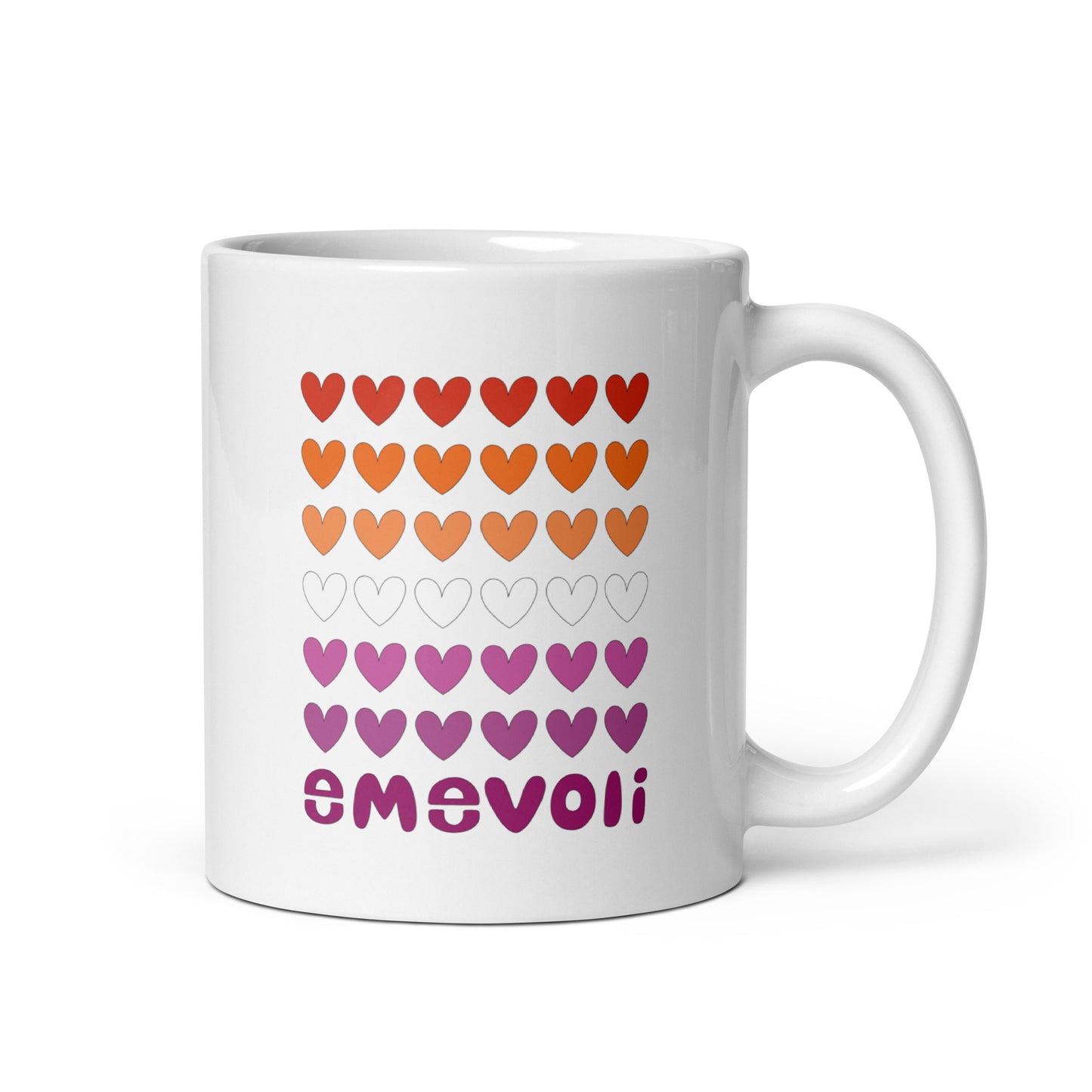 emevoli | Mug | Lesbian Flag Colors