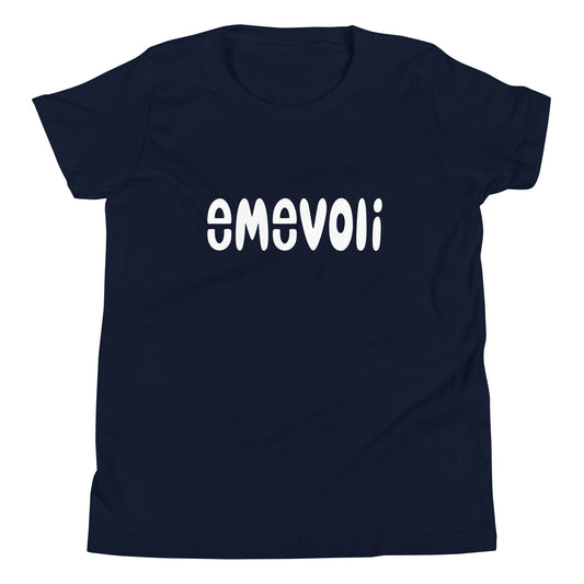 emevoli | White Text | T-Shirt | Youth